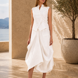 Juby Linen Skirt - Cream