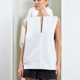 The Pear Shirt - Reversible Black & White Stripes