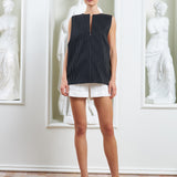 The Pear Shirt - Reversible Black & White Stripes