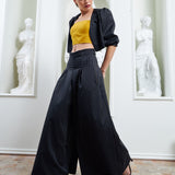 The Palazzo Pants - Navy & Gold Mustard