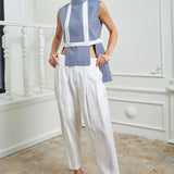 Parallel Formal Pants - White