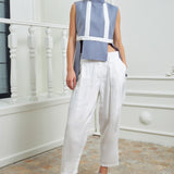 Parallel Formal Pants - White