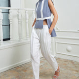 Parallel Formal Pants - White