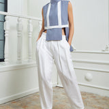 Parallel Formal Pants - White