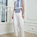 Parallel Formal Pants - White