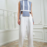 Parallel Formal Pants - White