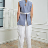 Parallel Formal Pants - White