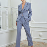 Hourglass Blazer - Dark Gray