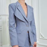 Hourglass Blazer - Dark Gray