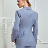 Hourglass Blazer - Dark Gray