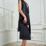 The Glider Blazer Dress - Black