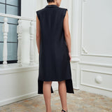 The Glider Blazer Dress - Black