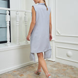 The Glider Blazer Dress - Light Gray