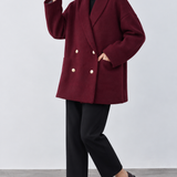 The Double-Breasted Knit Blazer