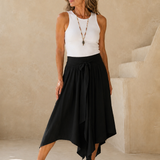 Bohemian Midi Skirt - Black