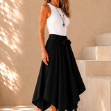 Bohemian Midi Skirt - Black