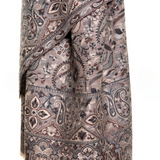 Tribal Paisley Cashmere Pashmina Shawl - Brown