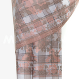 Checkers Floral Cashmere Pashmina Shawl - Pink