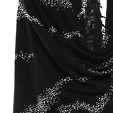 Earth Crystal Cashmere Silk Shawl - Black