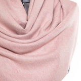 Reversible Mo-shmere Color Block Shawl - Light Pink Gray