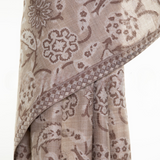 Abstract Floral Paisley Cashmere Pashmina Shawl - Natural Cream