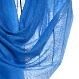 Simply Sparge Micro Baby Cashmere Stole - Deep Blue