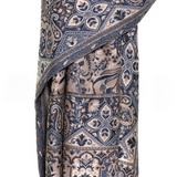 Tribal Paisley Cashmere Pashmina Shawl - Blue