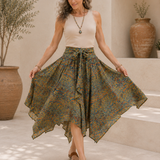 Bohemian Midi Skirt - Paisley Pattern