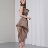 Silhouette Halter Dress - Vizon