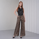 Ember Flare Sequin Pants - Black
