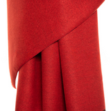 Reversible Mo-shmere Color Block Shawl - Red Black