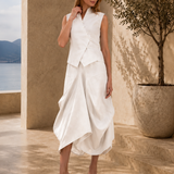 Juby Linen Skirt - Cream