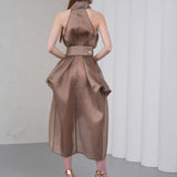 Silhouette Halter Dress - Vizon