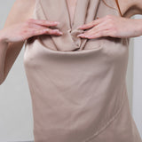 Cascade Silk Cowl Top - Vizon