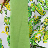 The Duality Linen Reversible Jacket - Green Paisley