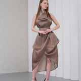 Silhouette Halter Dress - Vizon