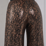 Ember Flare Sequin Pants - Black