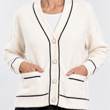 The Contrast Trim Cardigan