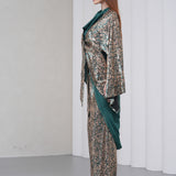 Lumiere Sequin Kaftan - Emerald