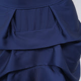 The Vanguard Skirt Silk - Midnight Navy