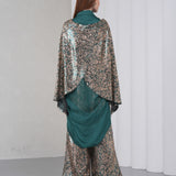 Lumiere Sequin Kaftan - Emerald