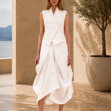 Juby Linen Skirt - Cream
