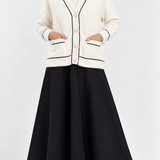 The Contrast Trim Cardigan