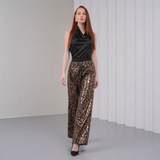 Ember Flare Sequin Pants - Black