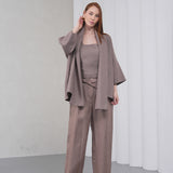 The Duality Linen Jacket - Coffee
