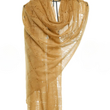 Web Felted Baby Cashmere Shawl - Dijon Mustard