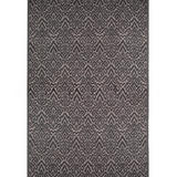 Tribal Ikat Print Cashmere Pashmina Shawl - Black Brown