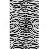 Zebra Design Baby Cashmere Shawl - Light Gray Black