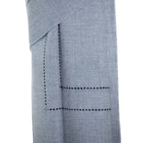 Stitched Line Mo-shmere Modern Shawl - Blue