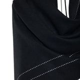 Stitched Line Mo-shmere Modern Shawl - Black